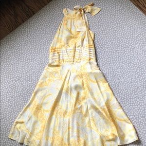 Lily Pulitzer Yellow Silk Party Dress Sz 0